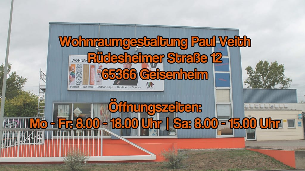 Adresse Wohnraumgestaltung Rheingau Paul Veith: Rüdesheimer Str. 12 in 65366 Geisenheim